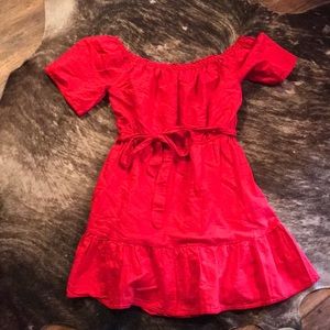 NWT GAP Red Dress XXL Off-The-Shoulder